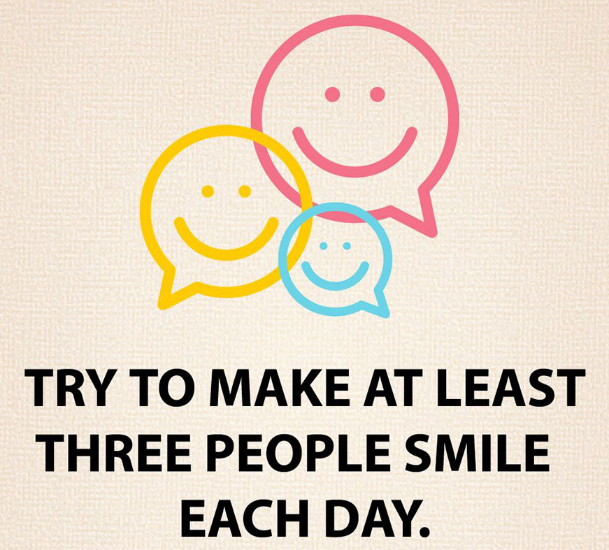 Bírj mosolyra legalább három embert minden nap