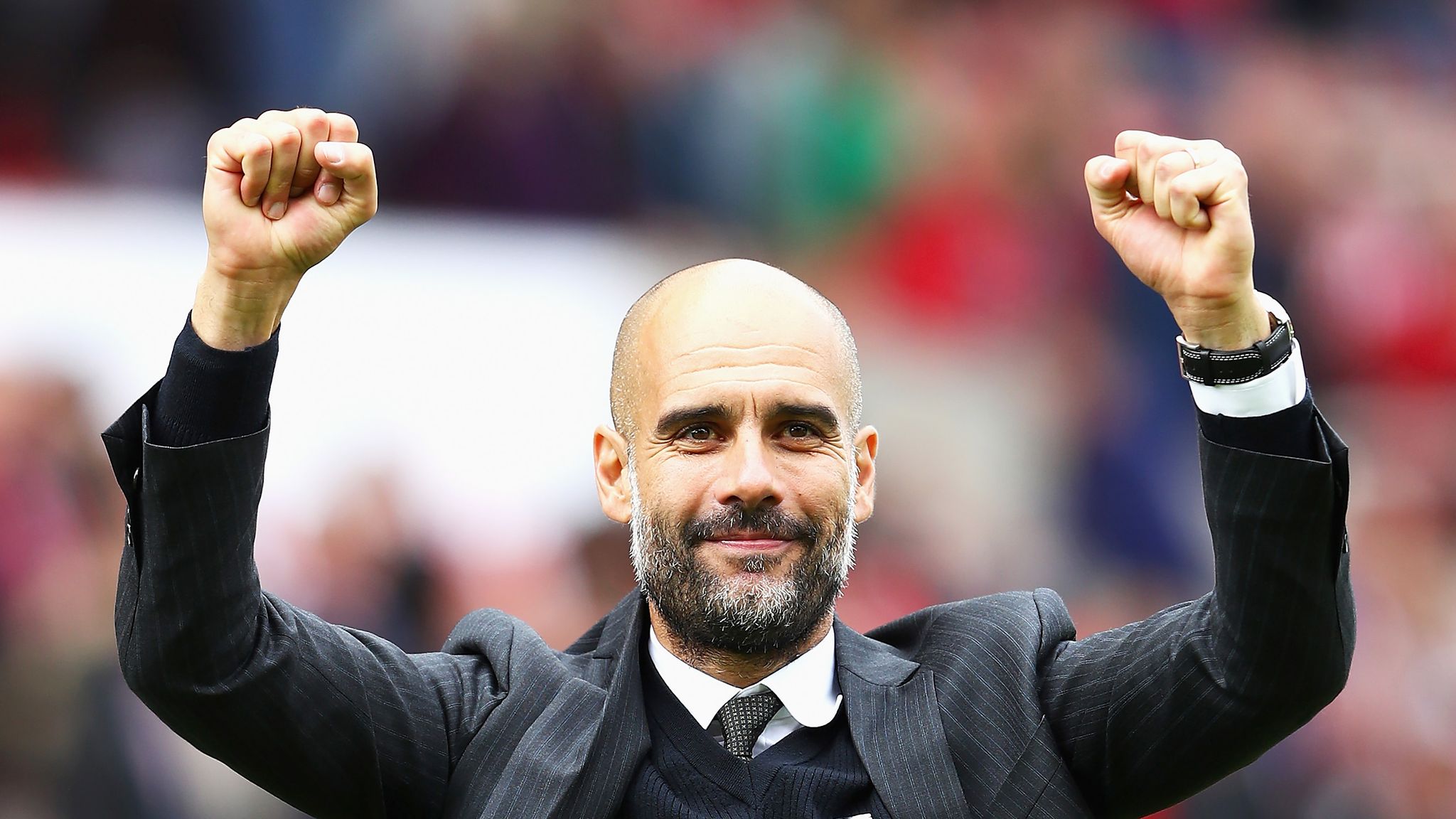 pep-guardiola-football-premier-league-manchester-city-celebrating ...